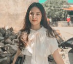 Đầm Nơ Cổ Chít Eo