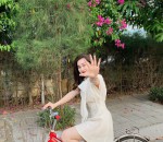 Đầm Nơ Cổ Chít Eo