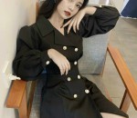 Đầm Vest 6 nút tay dài