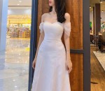 Đầm Dự Tiệc Cúp Ngực Trễ Vai Dáng Dài ROSSY Dress