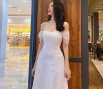 Đầm Dự Tiệc Cúp Ngực Trễ Vai Dáng Dài ROSSY Dress