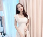 Đầm Cổ Vuông Cánh Tiên