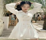 Đầm Vest 6 nút tay dài