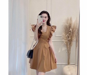 Đầm chữ A tay cánh tiên