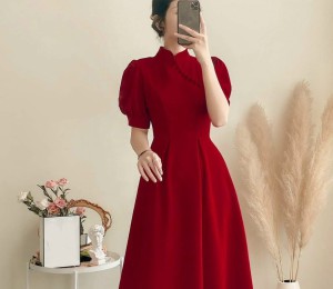 Đầm TẾT cổ trụ