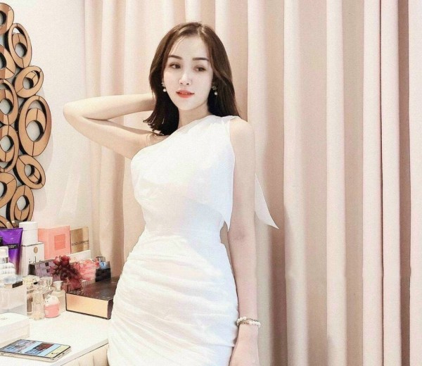  Đầm chéo vai nơ cực sang - Đầm thiết kế 